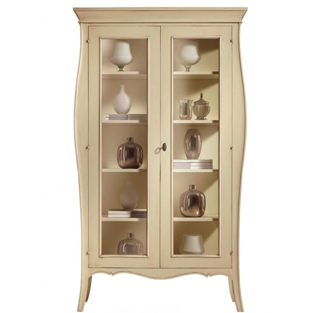 mediterran ives ketajtos vitrines szekreny klasszikus provence provnaszi polgari polcos konyvszekreny glamour shabby vintage butorok lameridiana.jpg